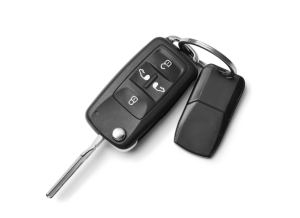 A set of keys to a new car near Fishers, Indiana