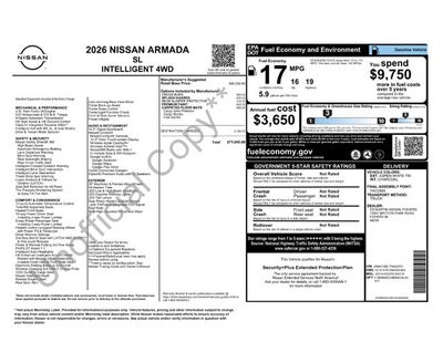 2026 Nissan Armada SL