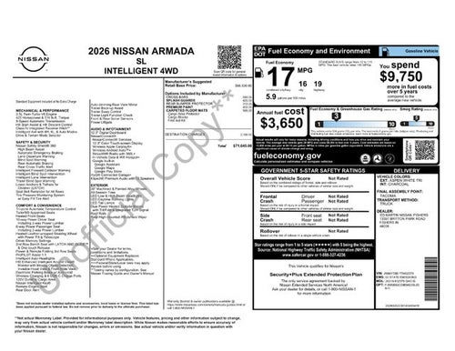 2026 Nissan Armada SL